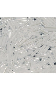Miyuki Bugle 6mm Beads - White pearl ceylon BGL2-420
